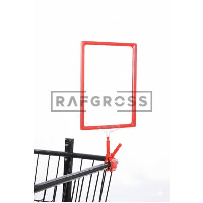  Kırmızı Mandallı Etiketlik 10lu Paket A4-A5// 210x297 mm – Ürün Etiketi Tutucu | Raf, Market ve Mağaza İçin Etiketlik