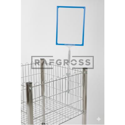 Mavi Yaylı Etiketlik 10lu Paket A4-A5//210x297 mm – Ürün Etiketi ve Fiyatlık | Raf, Market ve Mağaza İçin Etiket Tutucu