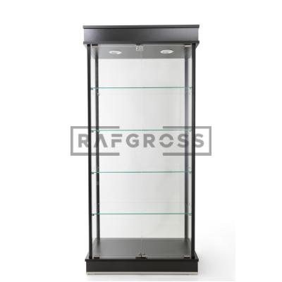 40x80x175 Camlı Vitrin Dolabı | Spotlu Koleksiyon Vitrini | Cam Kapaklı Gümüşlük | Geniş Ayarlanabilir Raflı Sergileme Dolabı-39