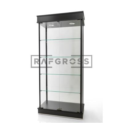 40x80x175 Camlı Vitrin Dolabı | Spotlu Koleksiyon Vitrini | Cam Kapaklı Gümüşlük | Geniş Ayarlanabilir Raflı Sergileme Dolabı-39