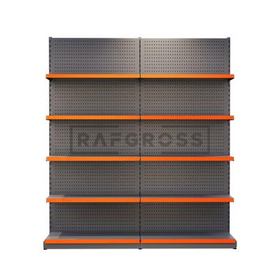 Delikli Duvar Market Rafı 30x185x220 cm – Market Raf Sistemi Duvar Reyonu-01