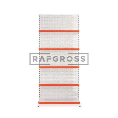 Delikli Duvar Market Rafı 30x90x220 cm – 4 Raflı Market Raf Sistemi Duvar Reyonu-02