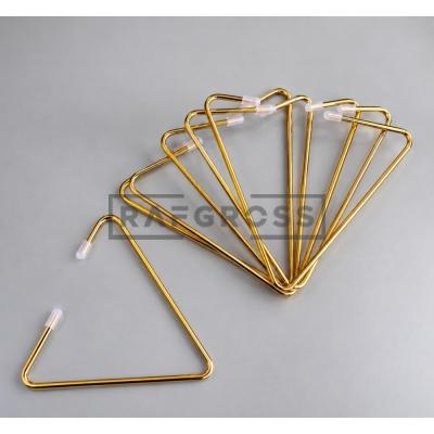 Gold Metal Şal ve Eşarp Askısı 10’lu Paket – Üçgen Tasarım Fular ve Kravat Askılığı