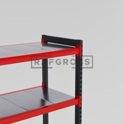 RAFGROSS Hafif Yük Raf Sistemi 50x100x200 cm | 5 Katlı Metal Depo Rafı | Arşiv ve Stok Düzenleme Rafı