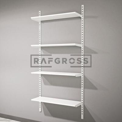 65x200 cm Duvara Monte Modüler Raf Sistemi | Metal Mağaza Rafı, Butik Raf Ünitesi, Giyinme Odası Raf Sistemi, Duvar Rafı-13
