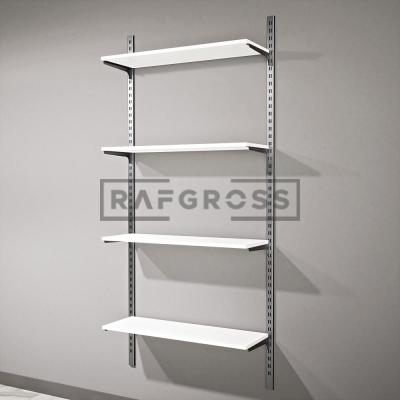95x200 cm Duvara Monte Modüler Raf Sistemi | Metal Mağaza Rafı, Butik Raf Ünitesi, Giyinme Odası Rafı, Duvar Raf Sistemi-63