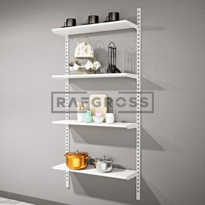 65x200 cm Duvara Monte Modüler Raf Sistemi | Metal Mağaza Rafı, Butik Raf Ünitesi, Giyinme Odası Raf Sistemi, Duvar Rafı-13