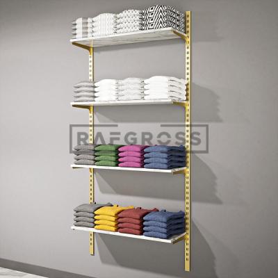65x200 cm Duvara Monte Modüler Raf Sistemi | Metal Mağaza Rafı, Butik Raf Ünitesi, Giyinme Odası Raf Sistemi, Duvar Rafı-16