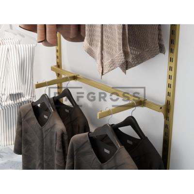 455x200 cm Duvara Monte Modüler Mağaza Raf Sistemi | Metal Askılık Sistemi, Butik Rafı, Mağaza Standı, Giyinme Odası Gardırop Sistemi-89