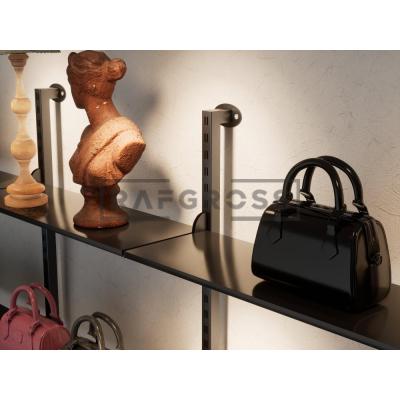 375x250 cm Duvara Monte Modüler Raf Sistemi | Metal Mağaza Rafı, Butik Raf Ünitesi, Giyinme Odası Raf Sistemi, Duvar Rafı-138