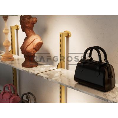 375x250 cm Duvara Monte Modüler Raf Sistemi | Metal Mağaza Rafı, Butik Raf Ünitesi, Giyinme Odası Raf Sistemi, Duvar Rafı-140