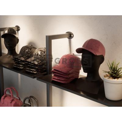 255x250 cm Duvara Monte Modüler Mağaza Raf Sistemi | 16 Raflı Metal Butik Rafı | Giyinme Odası, Showroom ve Mağaza Duvar Raf Ünitesi-178