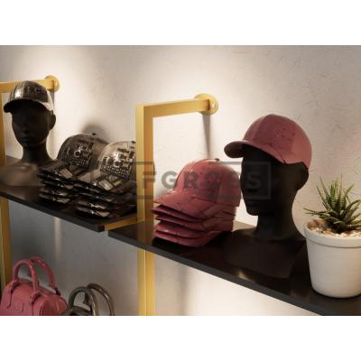 375x250 cm Duvara Monte Modüler Mağaza Raf Sistemi | 16 Raflı Metal Butik Rafı | 30x90 cm Mağaza Standı, Giyinme Odası ve Showroom Raf Ünitesi-195