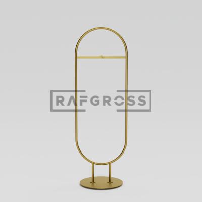 Oval Butik Stand 200 cm – Metal Askılık Stand| Mağaza ve Giyim Askı Standı-01