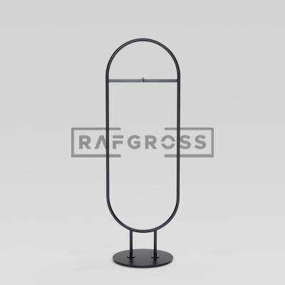 Oval Butik Stand 200 cm – Metal Askılık Stand| Mağaza ve Giyim Askı Standı-02