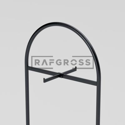 Oval Butik Stand 200 cm – Metal Askılık Stand| Mağaza ve Giyim Askı Standı-02